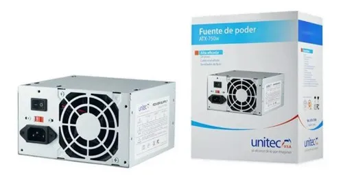 UNITEC ATX-750W 24 PINES (77088770446389), vista 2
